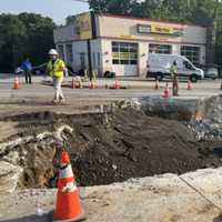 Large Sinkhole Reroutes Traffic On Route 202 In Montco: Authorities