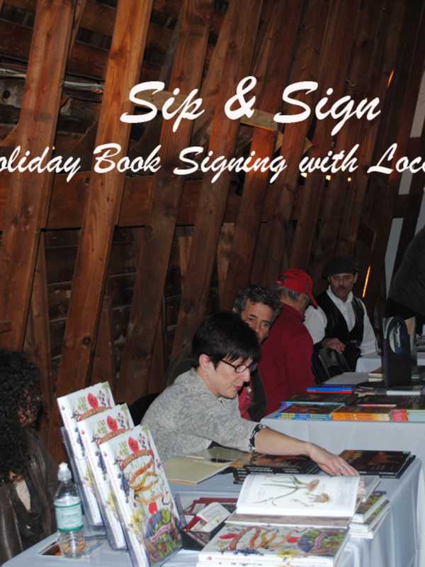Milbrook Winery's Sip & Sign Features Local Authors, Wine
