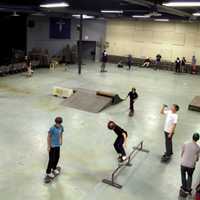 <p>Skateboarders roll through Powerhouse Christian Church in Wyckoff.</p>