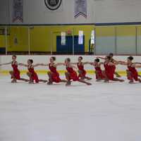 <p>Shimmers glide along the ice at Terry Conners Rink in Stamford.</p>