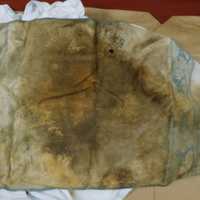 <p>The unidentified baby was found wrapped in this bath mat in 1993, state police say.</p>