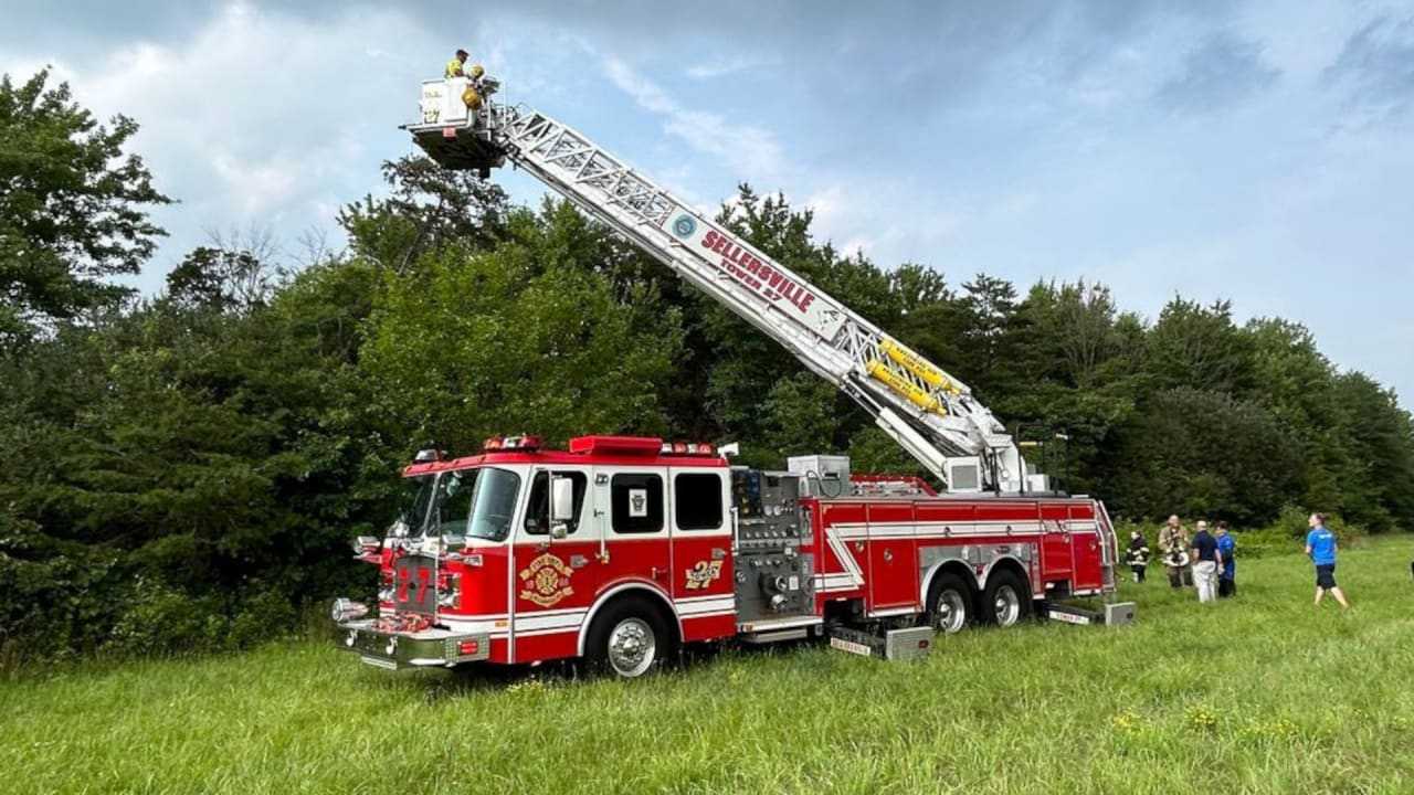 Skydiver Rescue In Bucks County (Photos) | Bucks Daily Voice