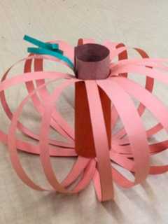 Fifth-Graders At Little Tor School In New City Sculpt Pumpkins Out Of Paper
