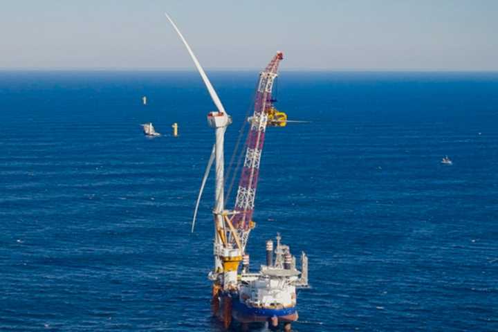 The first turbine at the South Fork Wind farm has begun delivering power, Gov. Kathy Hochul announced.&nbsp;