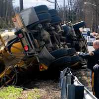 <p>Fair Lawn police officers who arrived first assisted the 51-year-old driver from Jersey City out of the truck.</p>