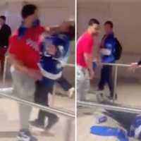 <p>New York Rangers fan sucker-punches Tampa Bay Lightning fan after the visitors&#x27; 3-1 Stanley Cup semi-finals win at Madison Square Garden.</p>