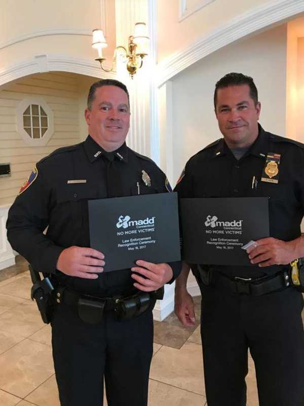 Stamford Officers Recognized By MADD For Stopping Impaired Drivers