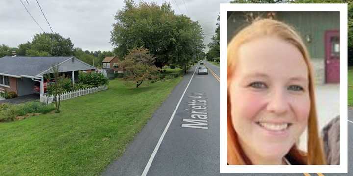 Stephanie Jo Herr and the area of the fatal crash in Lancaster.