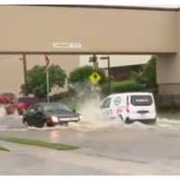 <p>Flooding at the Utz Brands headquarters in Hanover, Penn Township, York County.</p>