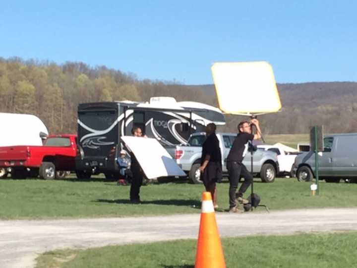 Crews from HGTV&#x27;s &quot;Flea Market Flip&quot; set up for interviews with antiques hunters on opening day of the Stormville Flea Market in East Fishkill.