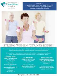 New Milford Hospital Has 'Strong Women Strong Bones' Fitness Programs