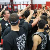 <p>A scene from last year’s Michael LaViola Strongman Challenge at Varsity House Gym in Orangeburg, New York, just over the border of Old Tappan.</p>