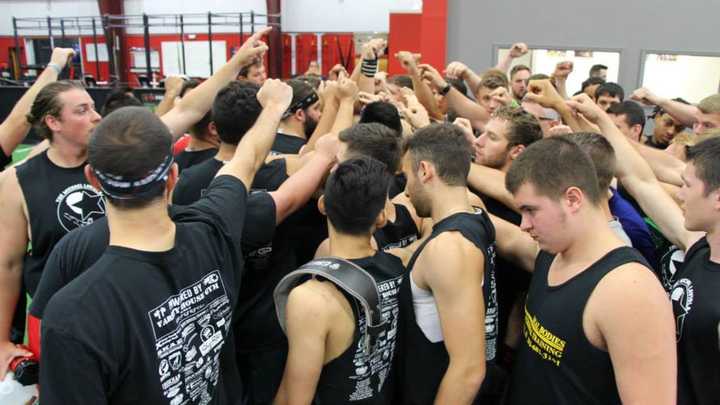 Here&#x27;s a scene from last year&#x27;s Michael LaViola Foundation Strongman Challenge at Varsity House Gym in Orangeburg, New York, just over the border from Old Tappan. courtesy of Varsity House Gym