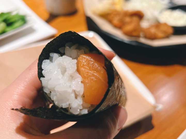 One of several sushi offerings at Ocean Code Handroll Bar.