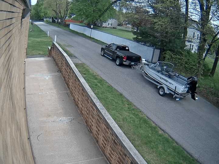 The owner of this dark-colored Chevy Silverado Z71, towing a White Lund Tyee, may have been involved in a kayaking accident in the Housatonic River in Shelton.