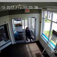 <p>Surveillance footage of the woman accused of robbing the First County Bank on Connecticut Avenue in Norwalk.</p>