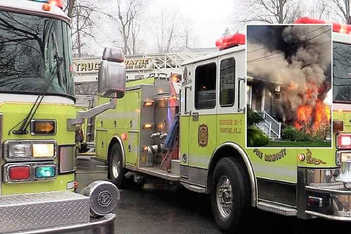 Wayne Police Officer Braves Flames, Dog Dies In House Fire