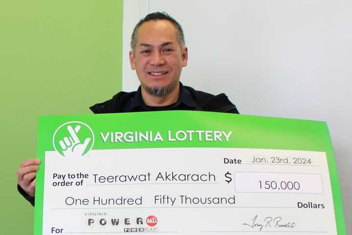 Rockville Man Crosses Over State Lines To Claim $150K Powerball Win In Virginia