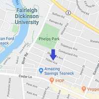 <p>The flames extended to a home in the 500 block of Tilden Avenue in Teaneck.</p>