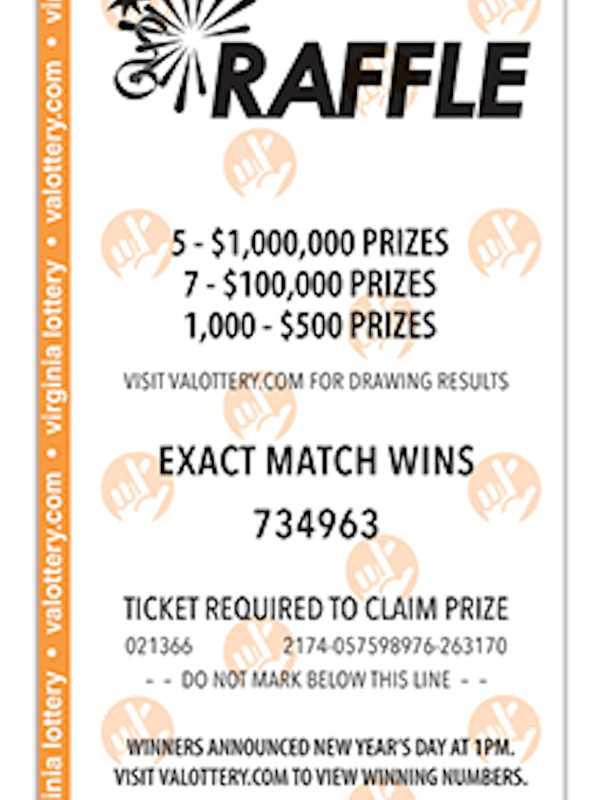 Check Your Tickets! Winners Of Virginia's New Year's Millionaire Raffle Announced