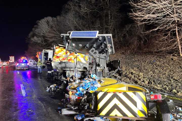 Fiery Wreck On I-78 In Berks Hospitalizes Driver: Police