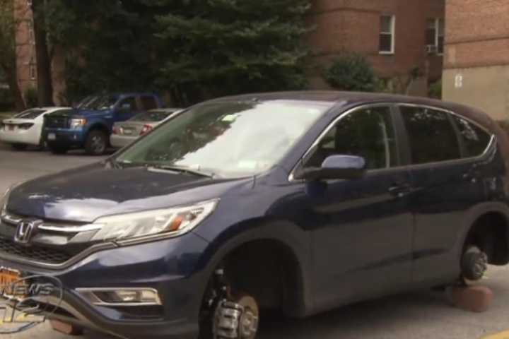 Tires Stolen Off Woman's Car In Yonkers 