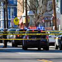 <p>At the scene of the shooting on Tuesday, Feb. 14, at 10th Avenue and East 23rd Street in Paterson.</p>