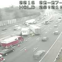 Runaway Tractor-Trailer Crashes After Rolling From Darien I-95 Rest Area