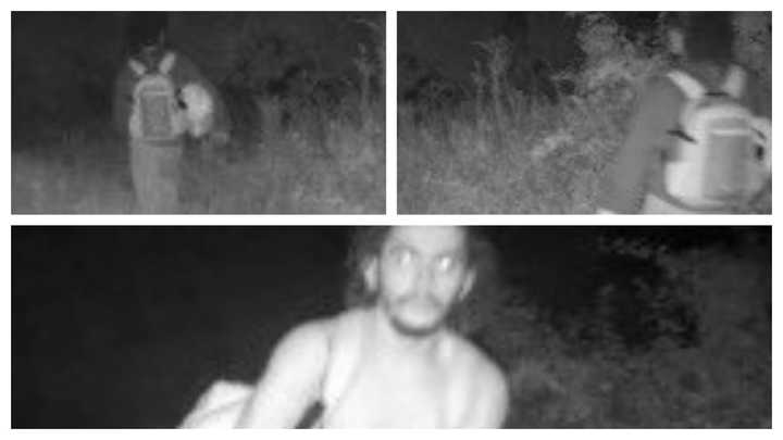 Danelo Cavalcante on trail camera footage on Sept. 4.