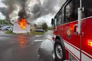 Trailer Catches Fire In Bensalem, One Taken To Hospital: Officials