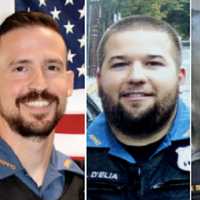 <p>Ridgefield Park Police Officers Nick D&#x27;Alto and Anthony D&#x27;Elia, Sgt. Nick Triano</p>