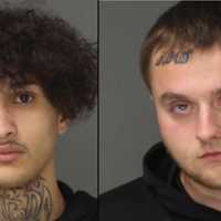 <p>Jonathon Rodriguez, 21, left, and Darrian Kreitz, 24, right, are charged along with Emanuel Soto, 18, in connection with a March 2022 double homicide in Reading.</p>