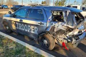 Bucks Driver Hospitalized After Crashing Into State Trooper