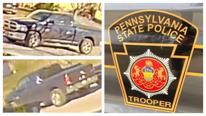 Suspect vehicle; Pennsylvania State Police