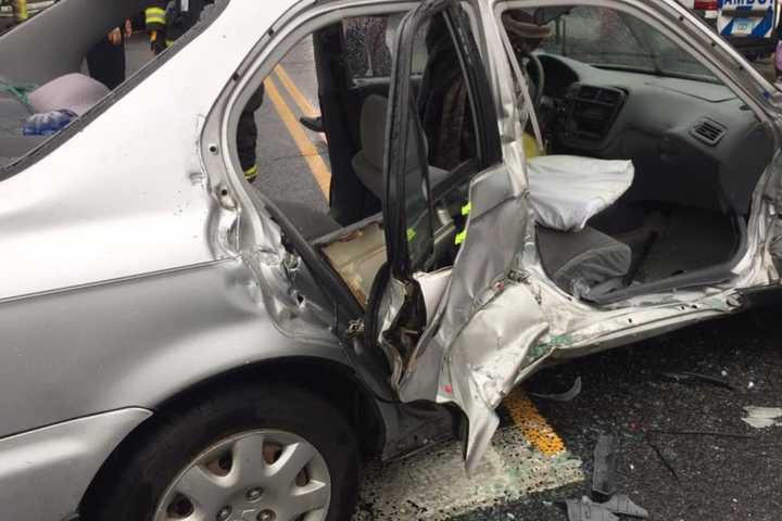 Trumbull Fire Crews Extricate Motorists After Three-Car Crash