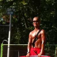 <p>A lifeguard at Tryon Pool in Englewood.</p>