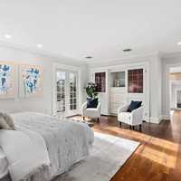 <p>The Tudor-style home offers four bedrooms.</p>