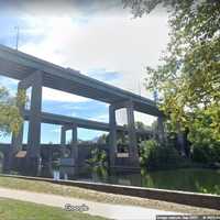 <p>The Twin Bridges over the Schuylkill River in Fairmount Park, Philadelphia</p>