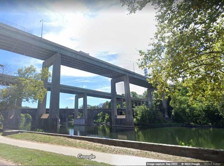 The Twin Bridges over the Schuylkill River in Fairmount Park, Philadelphia