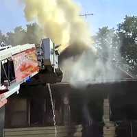 <p>Four firefighters were hospitalized after battling an intense five-alarm blaze that destroyed a multi-family home amid blistering temperatures Wednesday afternoon in Passaic.</p>