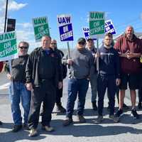 Fetterman Visits Striking Mack Truck Workers On Lehigh County Picket Line