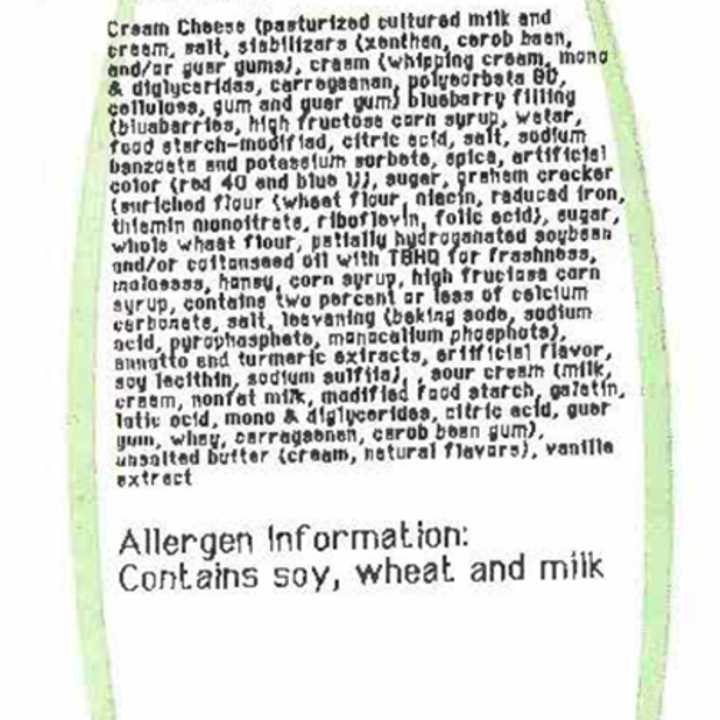 The Kellogg Company is recalling its Spartan Fresh Selections Cheesecakes which may contain peanuts in the graham cracker.