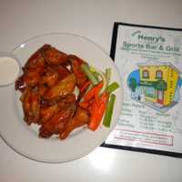 <p>A plate of Buffalo wings at Uncle Henry&#x27;s in Harrison.</p>