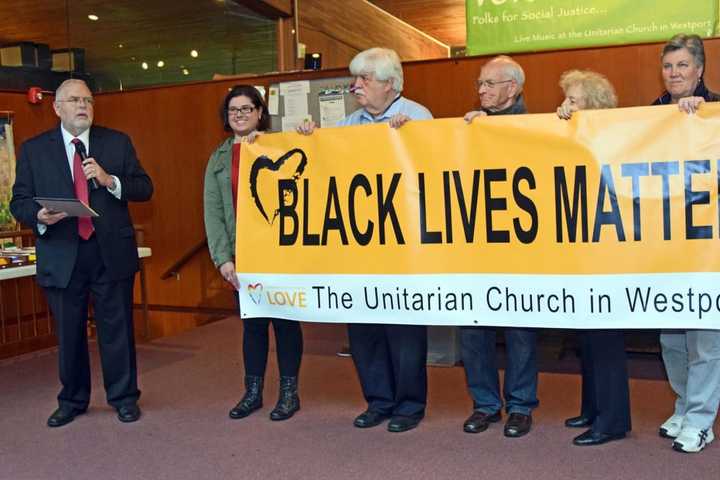 Westport Church To Replace Black Lives Matter Banner That Was Vandalized