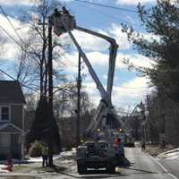 <p>Eversource crews have been working around-the-clock to restore power in Connecticut.</p>