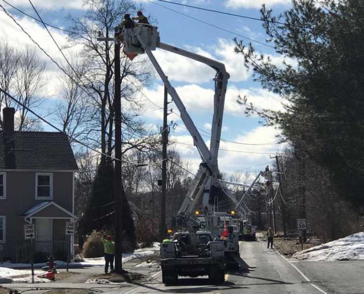 Eversource crews have been working around-the-clock to restore power in Connecticut.