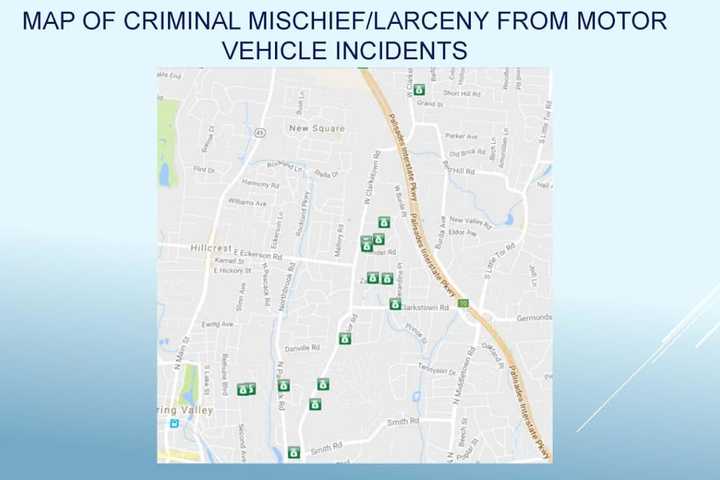 Warning Issued Regarding Thefts From Parked Vehicles In Nanuet, New City