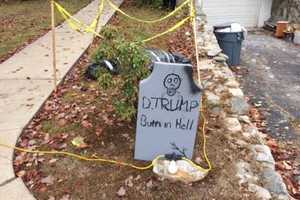 Cortlandt Woman Outraged Over Trump 'Burn In Hell' Halloween Display
