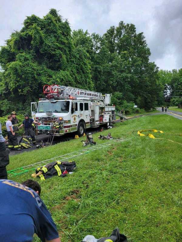 Homeowner Hospitalized In Harford County After House Fire Breaks Out