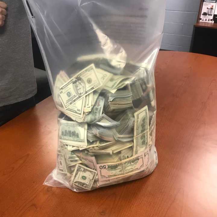 Hundreds of thousands of dollars were seized during a drug bust in Pleasantville.